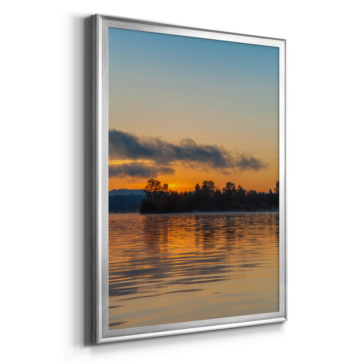 Molten Gold - Modern Framed Canvas Print