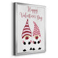 Valentines Gnomes - Modern Framed Canvas Print