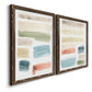 Watercolor Swatches I - Premium Framed Canvas 2 Piece Set - Ready to Hang