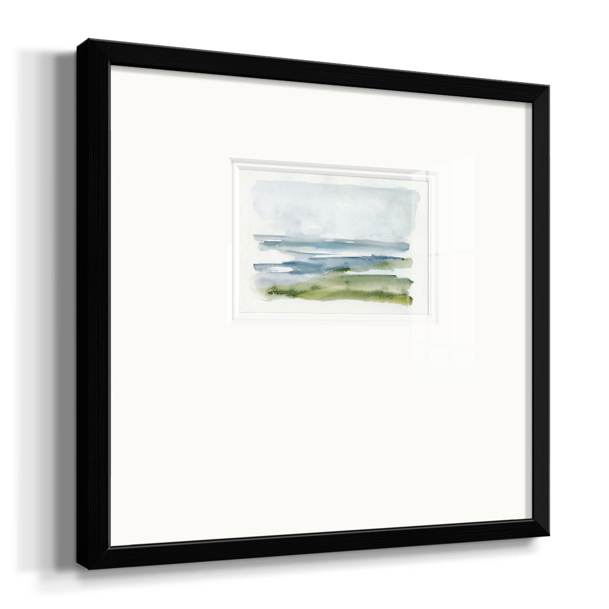 Coastline Splash I Premium Framed Print Double Matboard