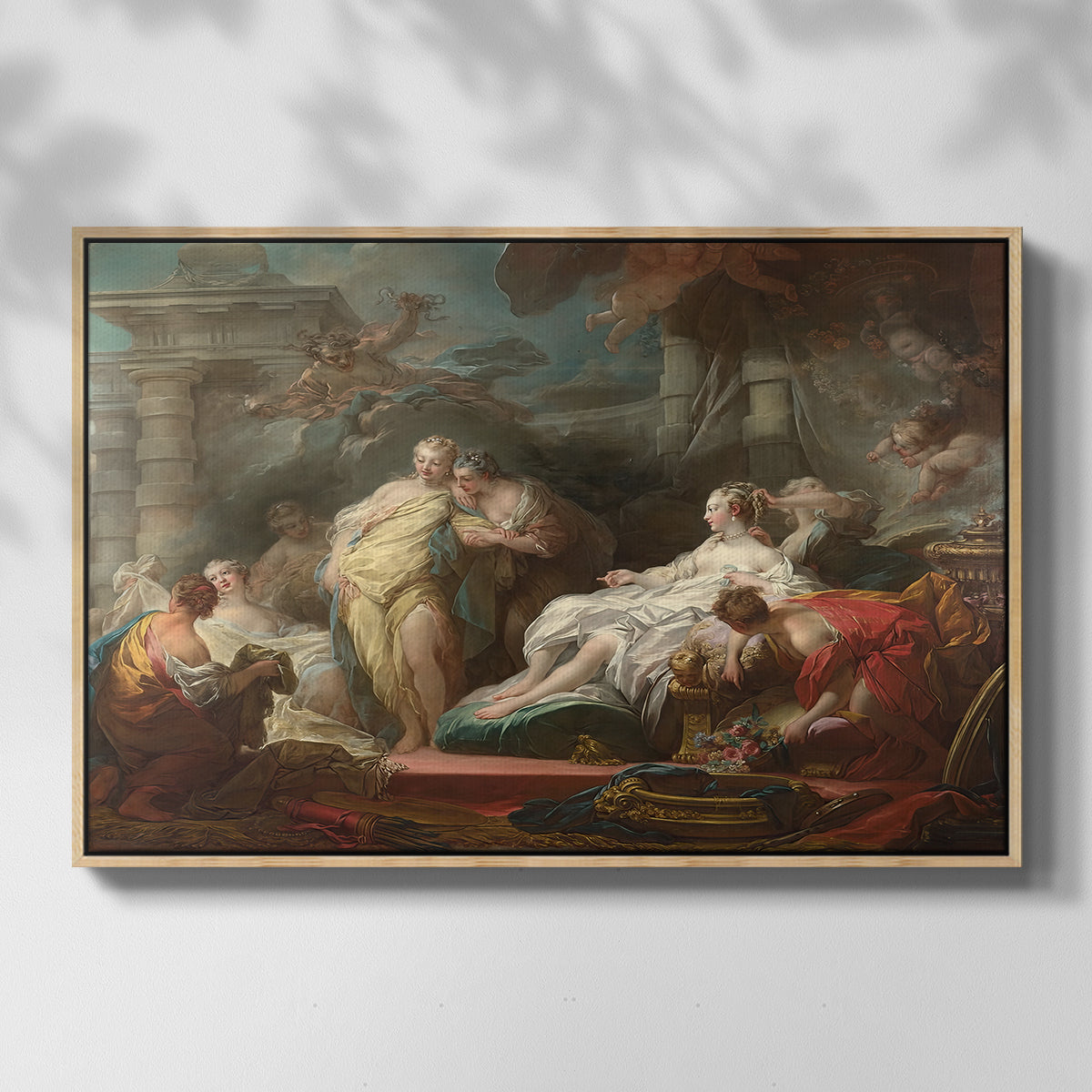 Psyche Showing Her Sisters Her Gifts from Cupid, 1753 - Floater Framed Canvas Print