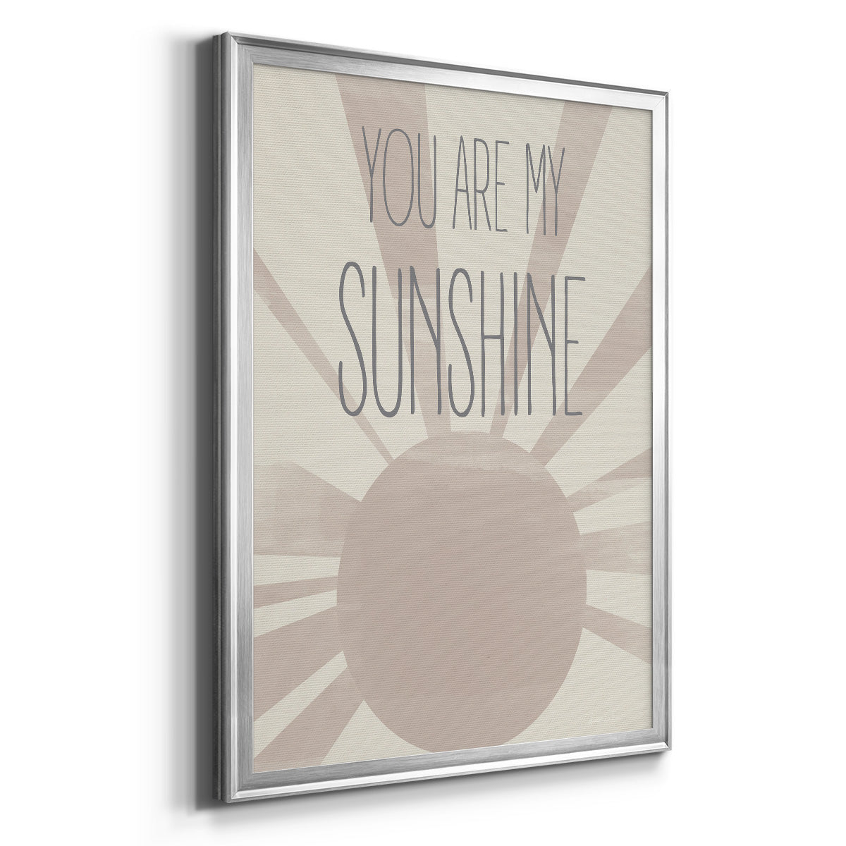 Sunshine - Modern Framed Canvas Print