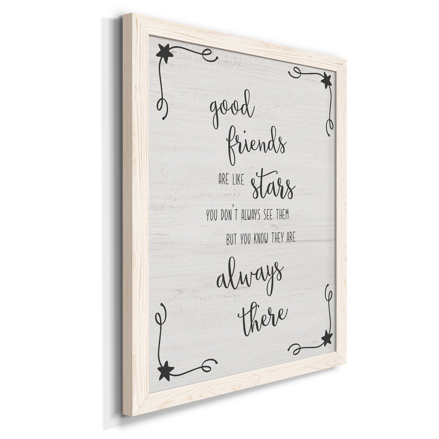 Always There - Barnwood Framed Canvas Print