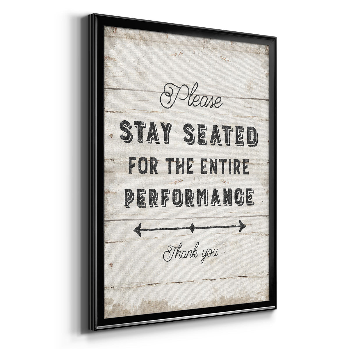 Please Stay Seated - Modern Framed Canvas Print