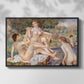 The Large Bathers, 1884-1887 - Floater Framed Canvas Print