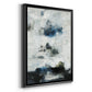 Black & Blue - Modern Framed Canvas Print