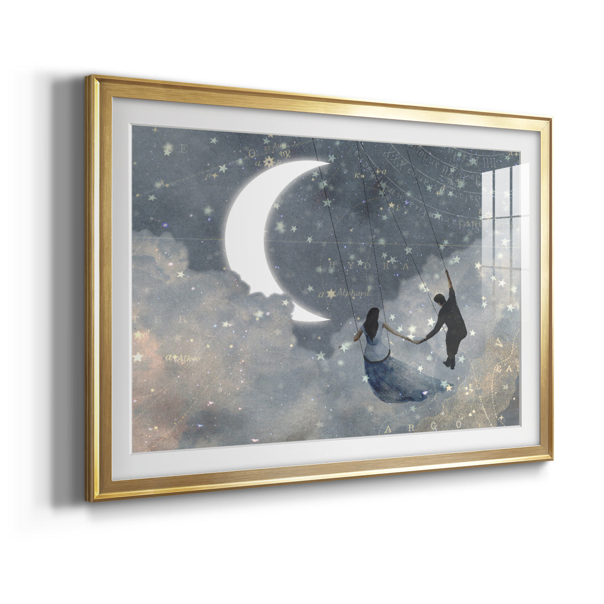 Celestial Love I - Modern Framed Art Print
