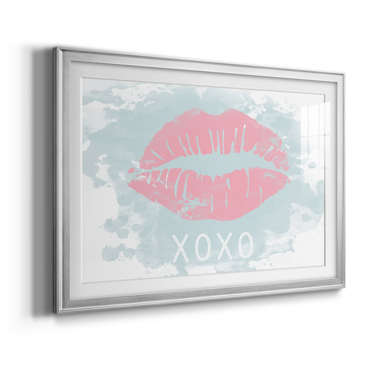 XOXO in Color - Modern Framed Art Print