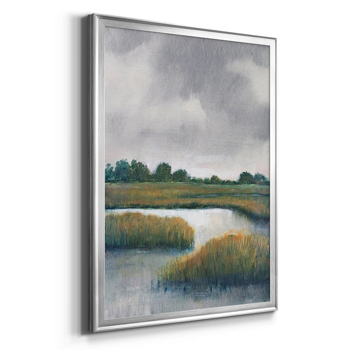 Salt Marshes I - Modern Framed Canvas Print