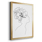 Fashion Floral Sketch I - Modern Framed Canvas Print