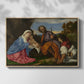 The Holy Family with a Shepherd, c. 1510 - Floater Framed Canvas Print