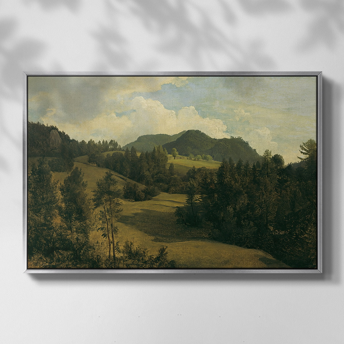Landscape near Miesenbach, c. 1830 - Floater Framed Canvas Print