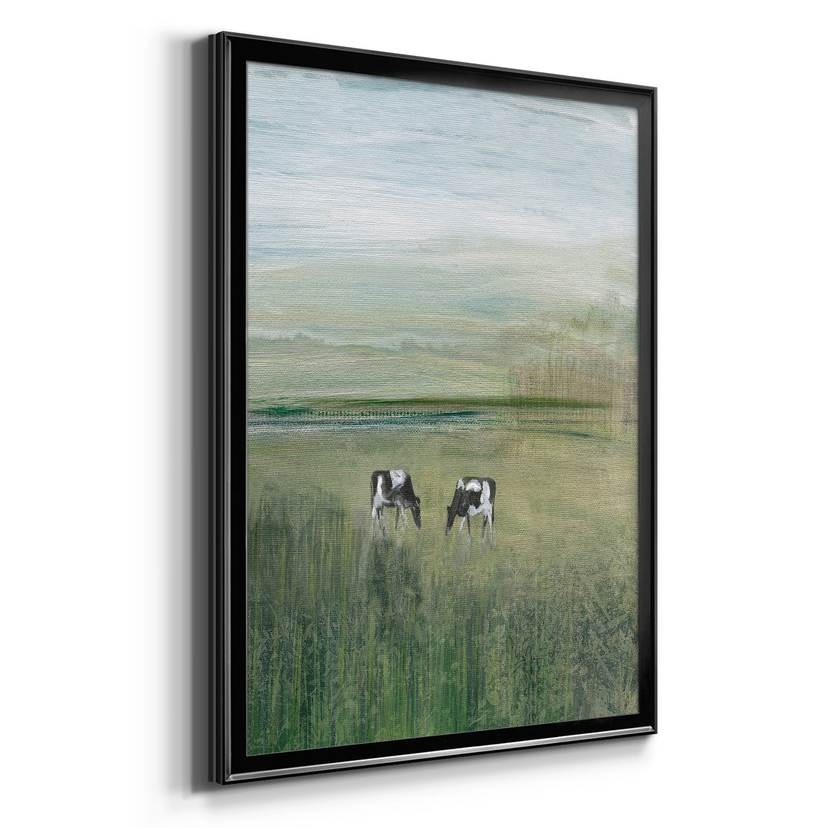 Out to Pasture II - Modern Framed Canvas Print