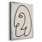 Face It II - Modern Framed Canvas Print