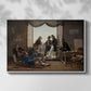 A Group of Danish Artists in Rome, 1837 - Floater Framed Canvas Print