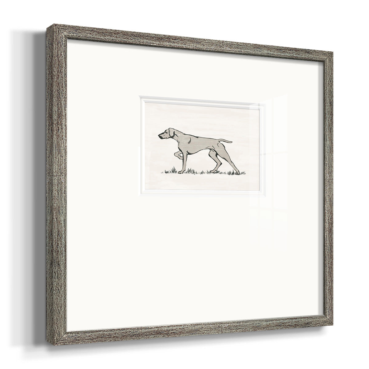 Neutral Pointer II Premium Framed Print Double Matboard