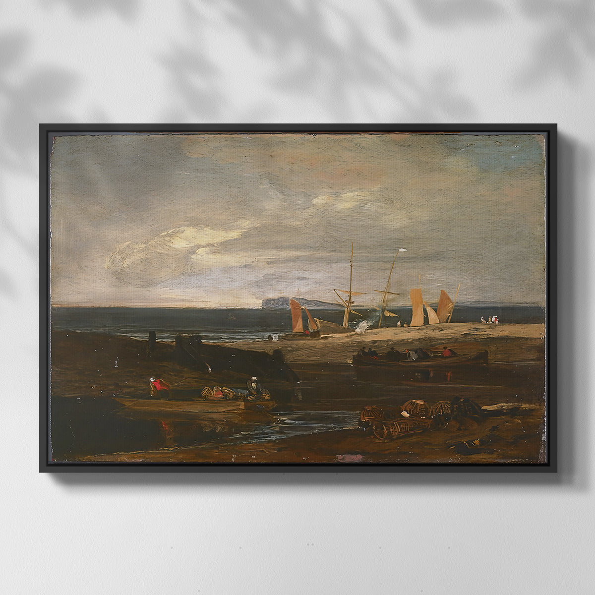 A Scene on the English Coast, c. 1798 - Floater Framed Canvas Print