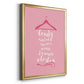 Beauty in Pink - Modern Framed Canvas Print