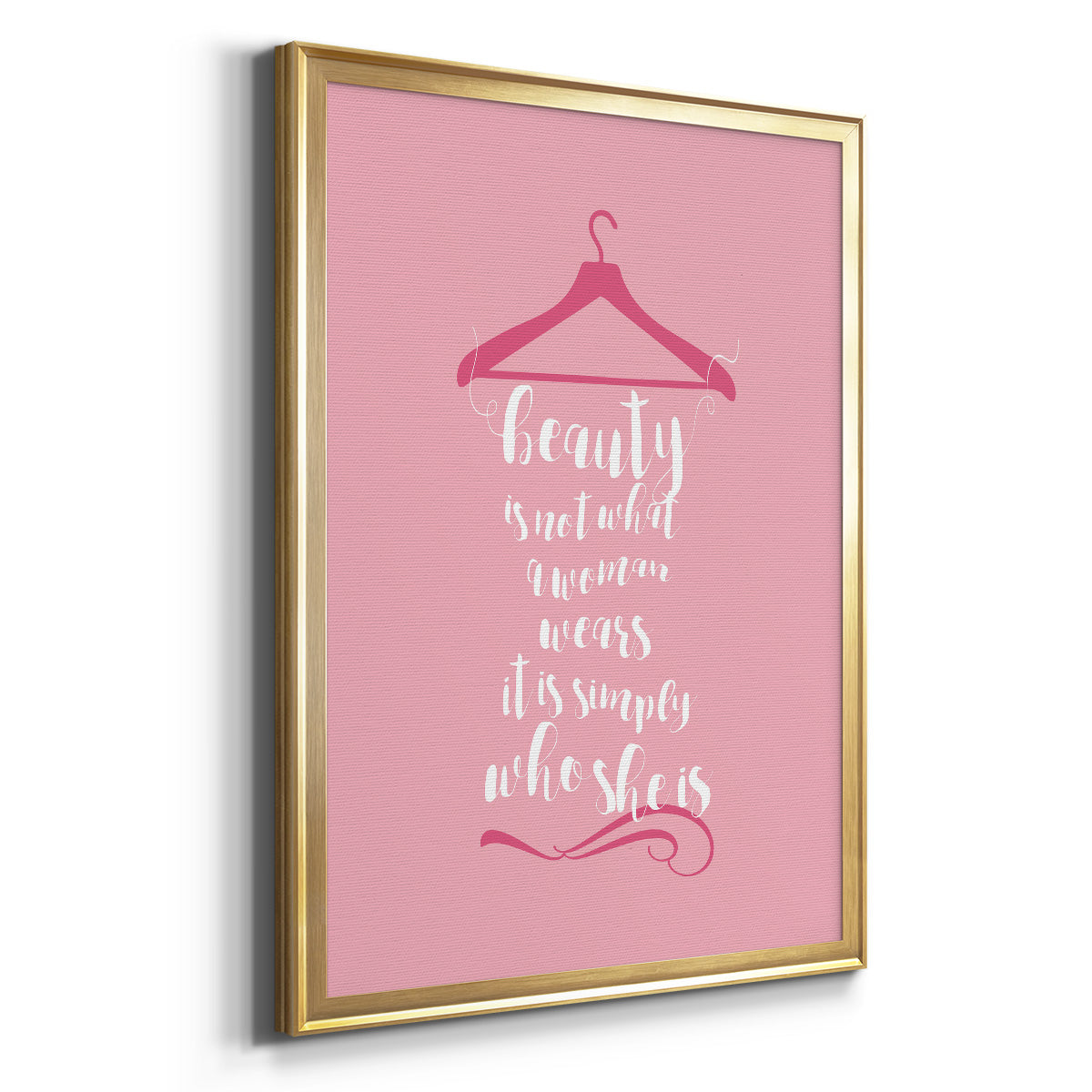 Beauty in Pink - Modern Framed Canvas Print