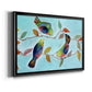 Bitty Birds I - Modern Framed Canvas Print