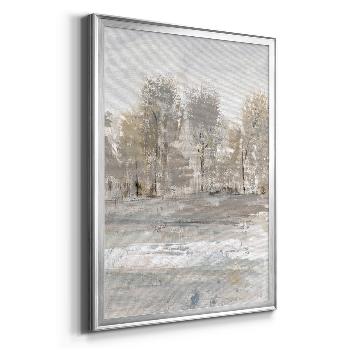 Meadow's Edge I - Modern Framed Canvas Print