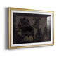 Black Gold Map - Modern Framed Art Print
