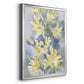 Forsythia Blooms I - Modern Framed Canvas Print