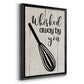 Whisked Away - Modern Framed Canvas Print