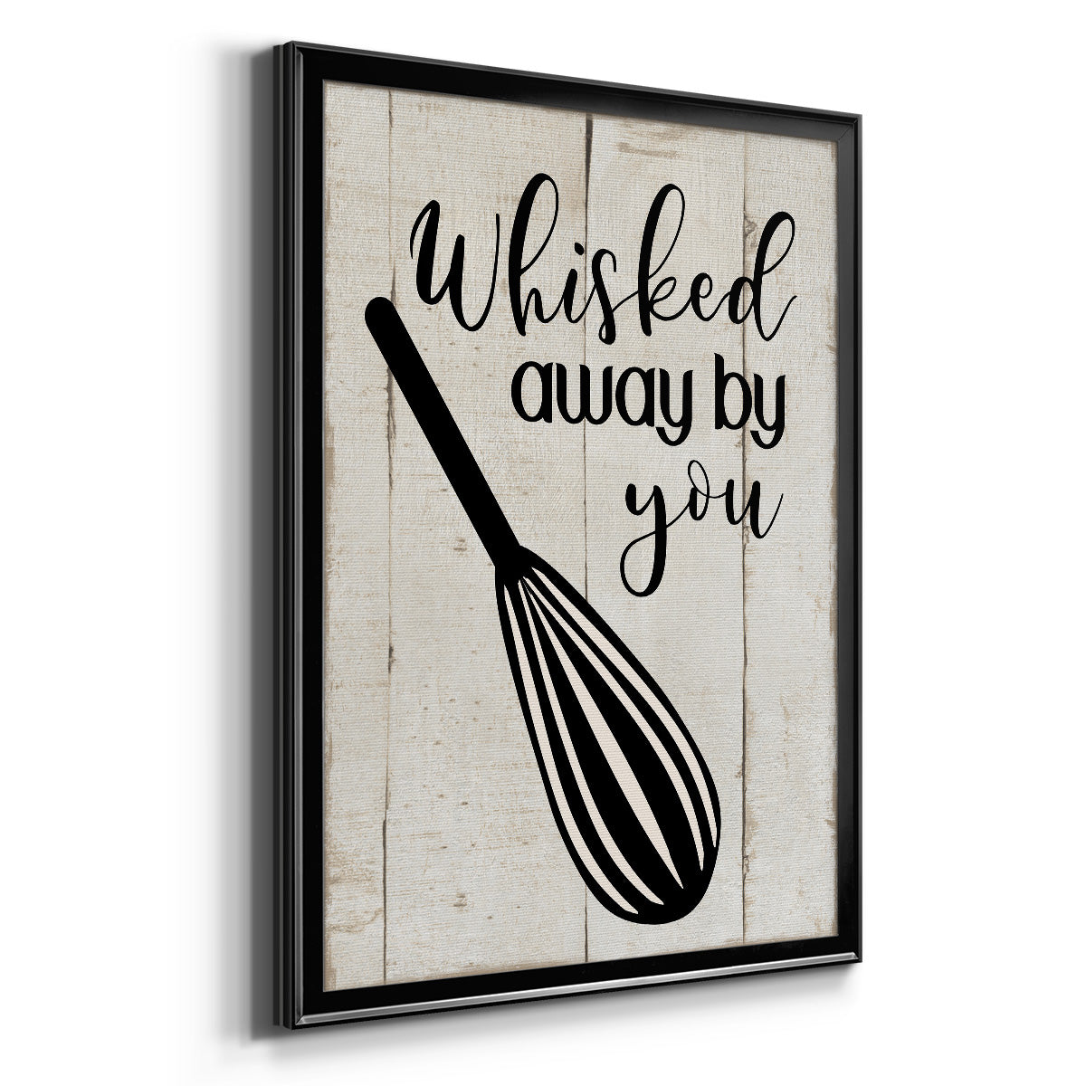 Whisked Away - Modern Framed Canvas Print
