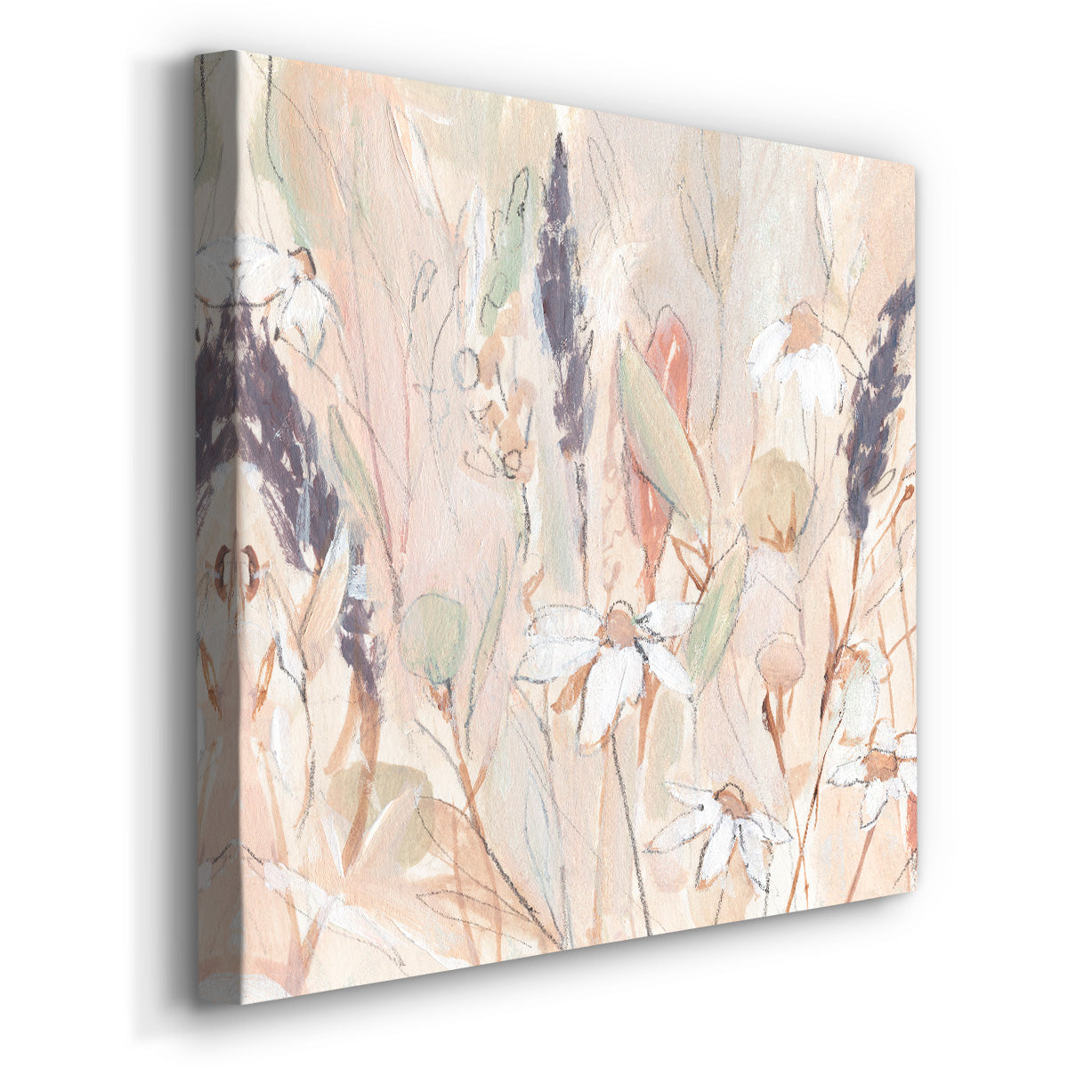 Lavender Flower Field I - Canvas Art Print