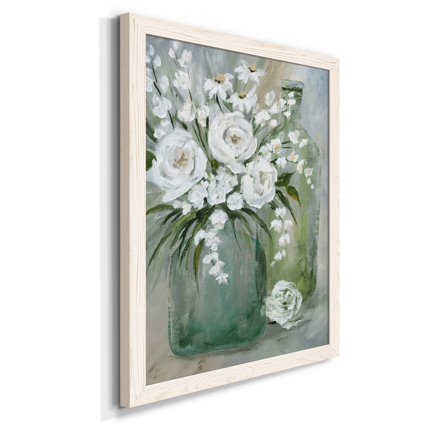 Rosey Afternoon - Premium Canvas Framed in Barnwood - Ready to Hang