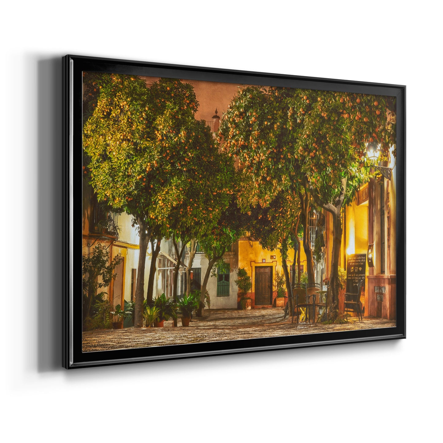 Night in Sevilla - Modern Framed Canvas Print