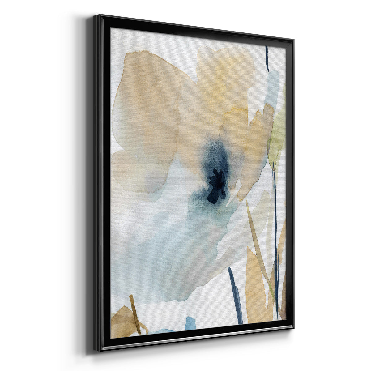 Blooming Wash II - Modern Framed Canvas Print