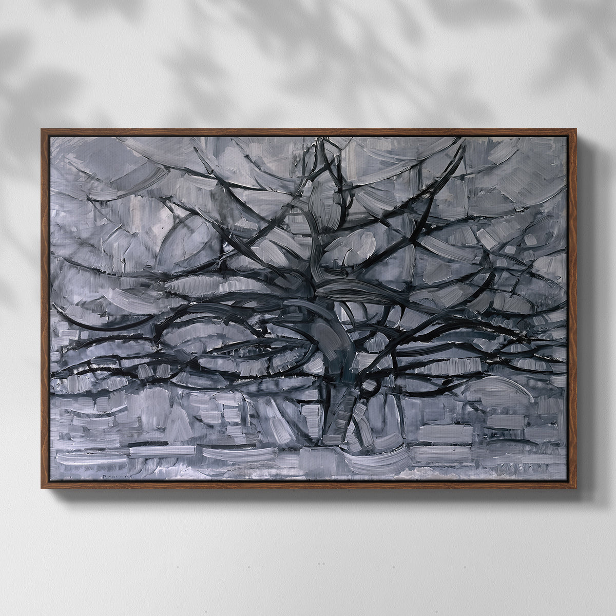 The Gray Tree, 1911 - Floater Framed Canvas Print