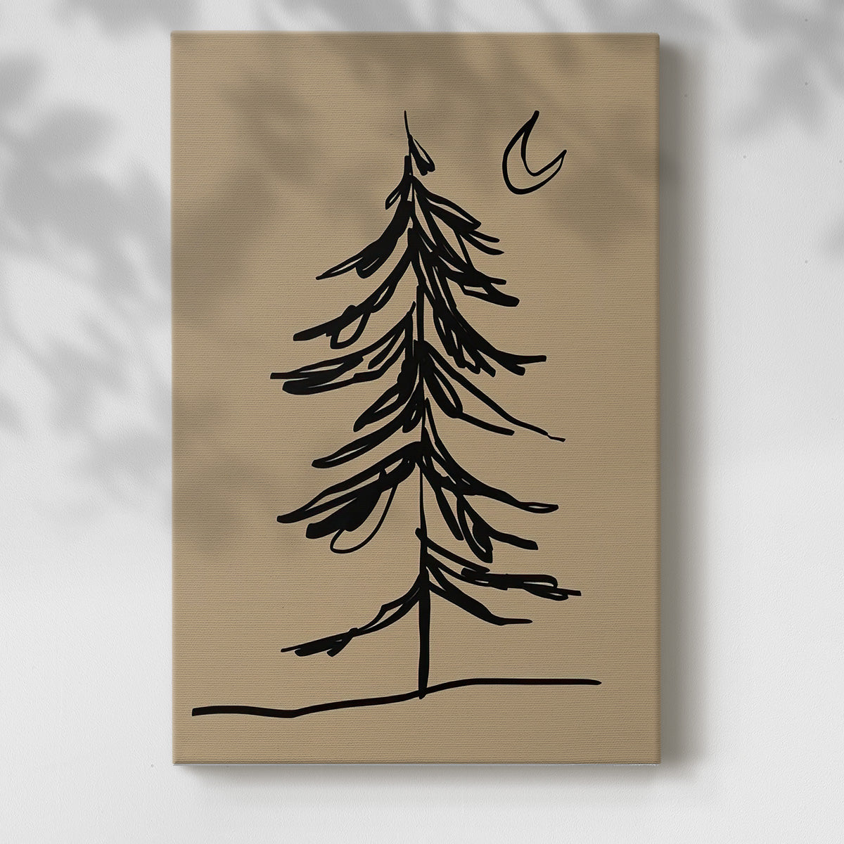 Winter Fir Sketch I - Gallery Wrapped Canvas