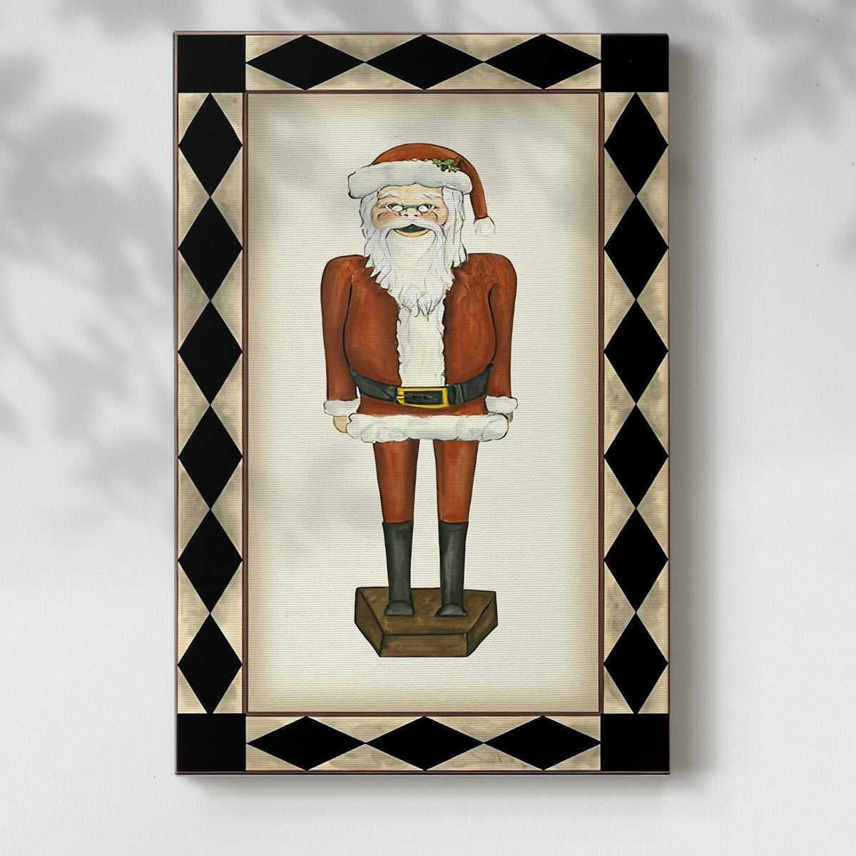 Jolly Santa - Gallery Wrapped Canvas