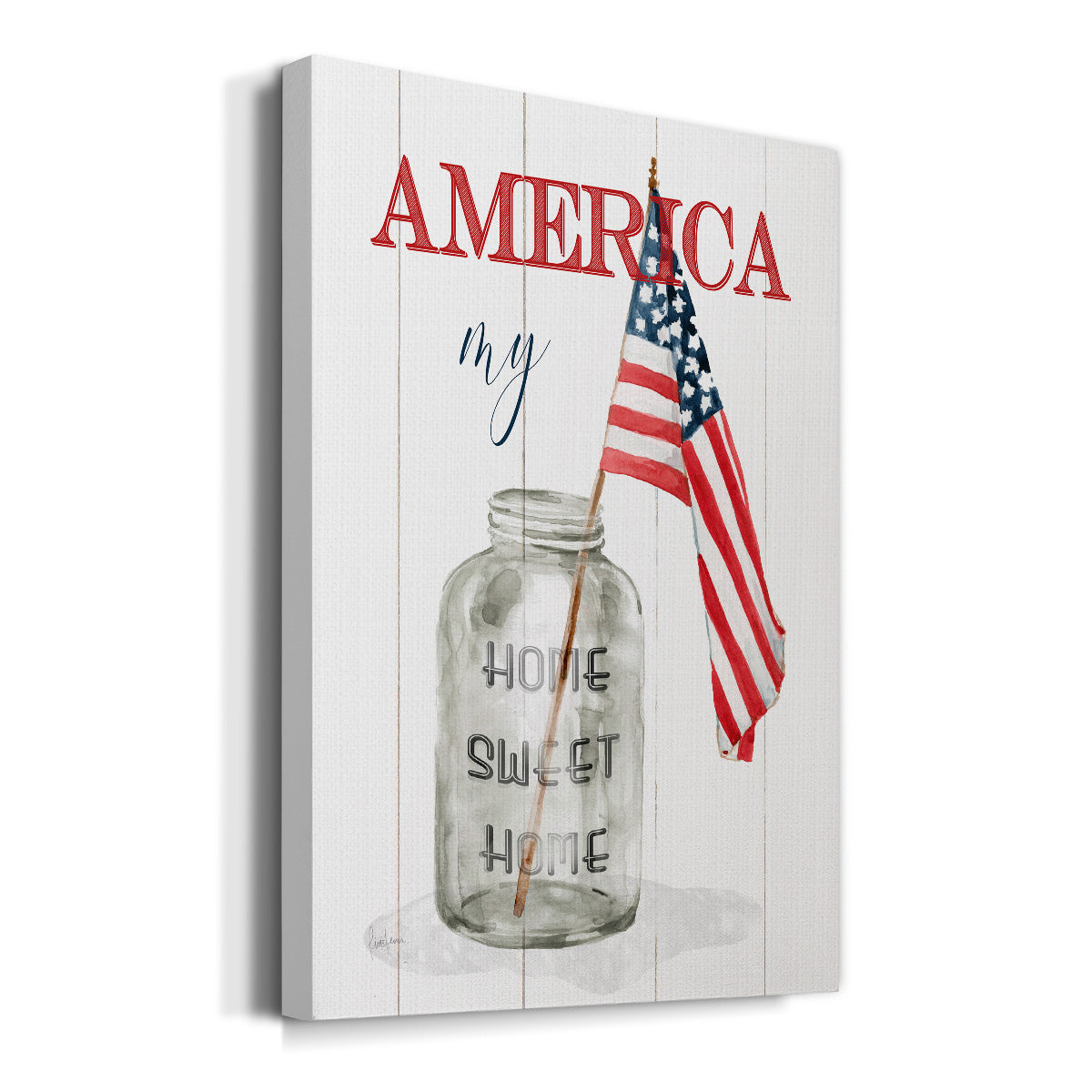 America My Home Sweet Home - Canvas Art Print