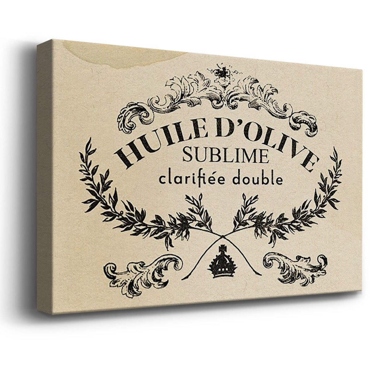 Antique French Label IV - Canvas Art Print