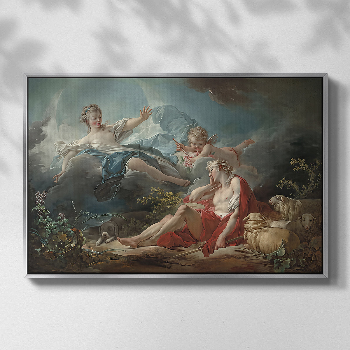 Diana and Endymion, c. 1753-1756 - Floater Framed Canvas Print