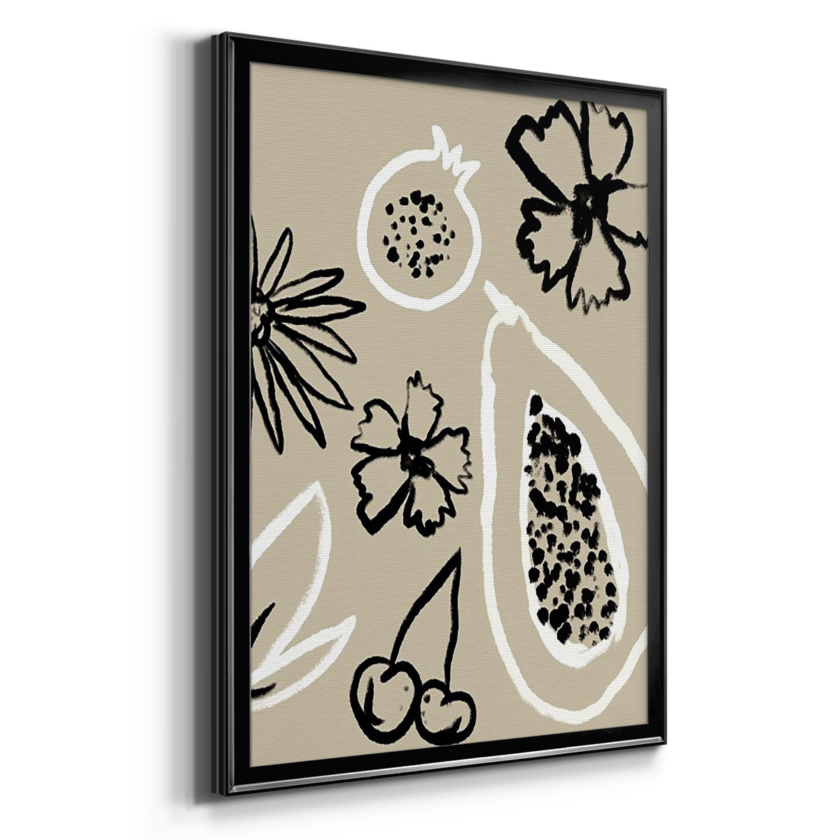 Summer Bounty II - Modern Framed Canvas Print