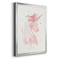 Sweet Unicorn II - Modern Framed Canvas Print