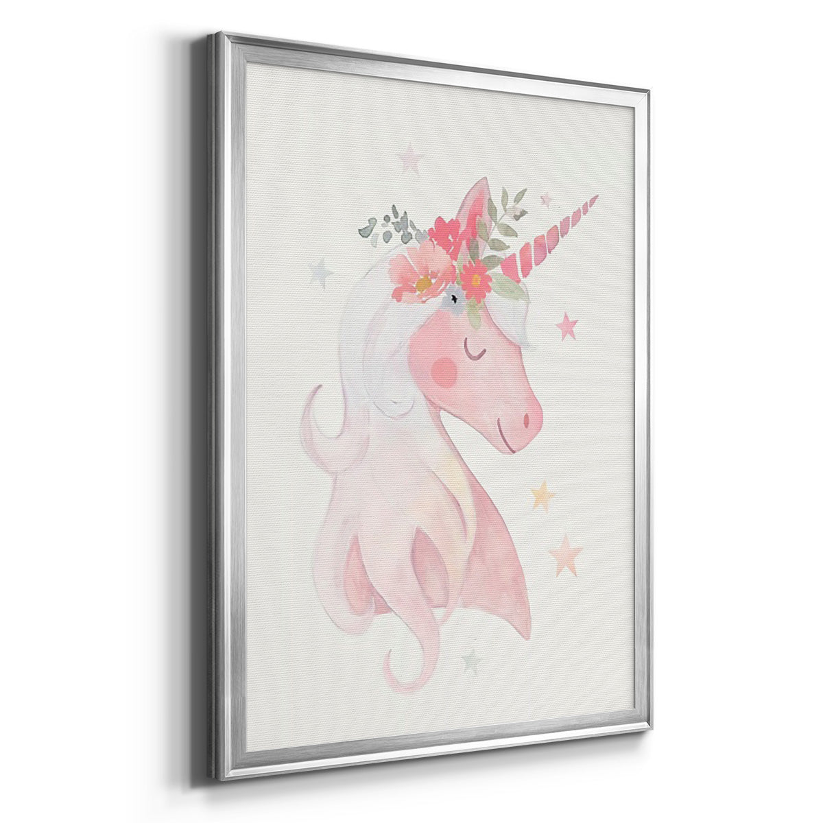 Sweet Unicorn II - Modern Framed Canvas Print