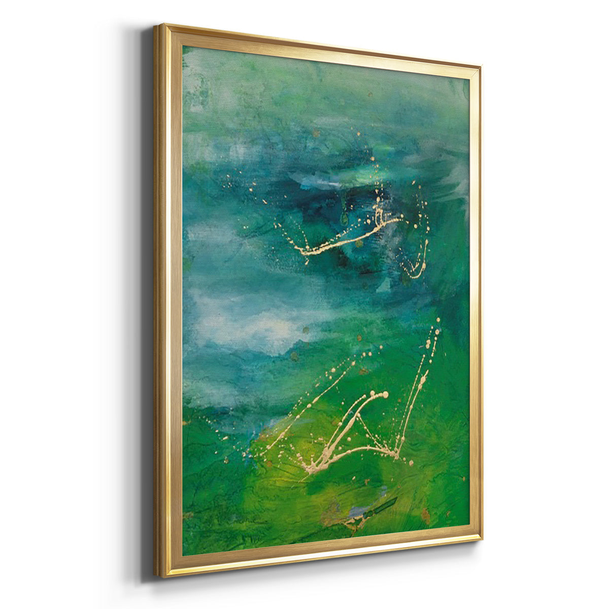 Peaceful Diptych I - Modern Framed Canvas Print