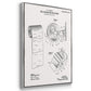 Toilet Paper Patent I - Framed Premium Gallery Wrapped Canvas L Frame 3 Piece Set - Ready to Hang