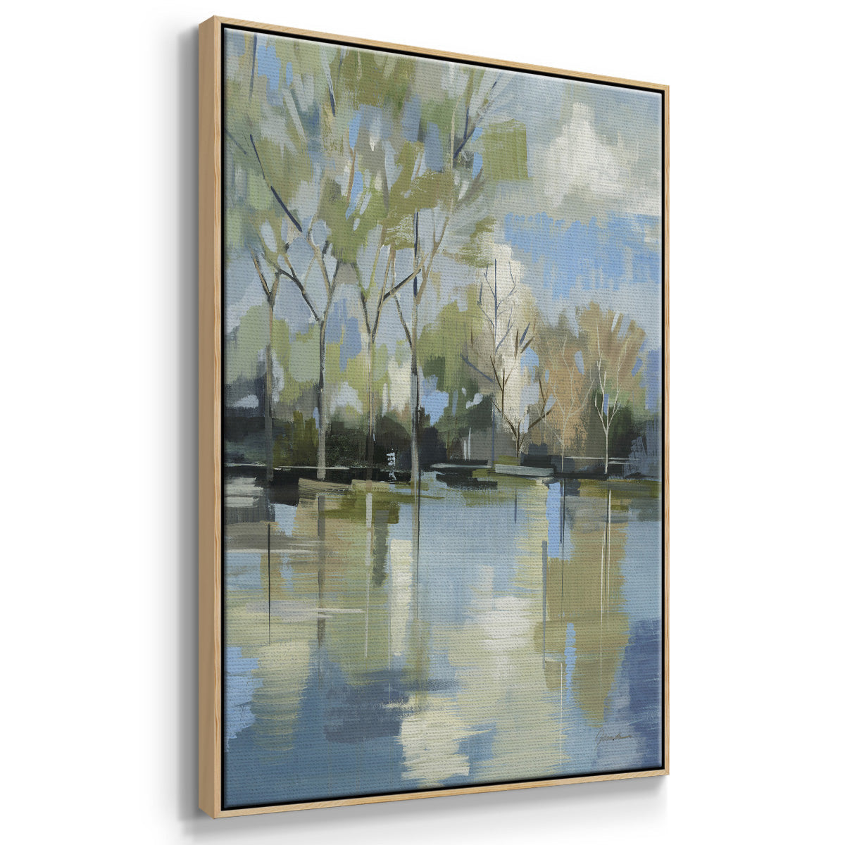 Enchanted Forest II - Framed Premium Gallery Wrapped Canvas L Frame - Ready to Hang