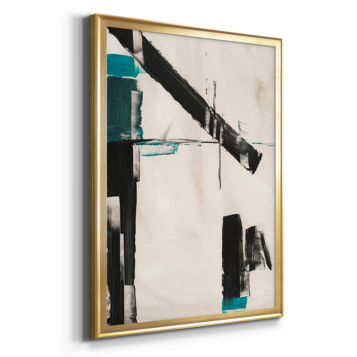 Geometry Notes III - Modern Framed Canvas Print
