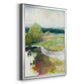 Crossing the Stream - Modern Framed Canvas Print