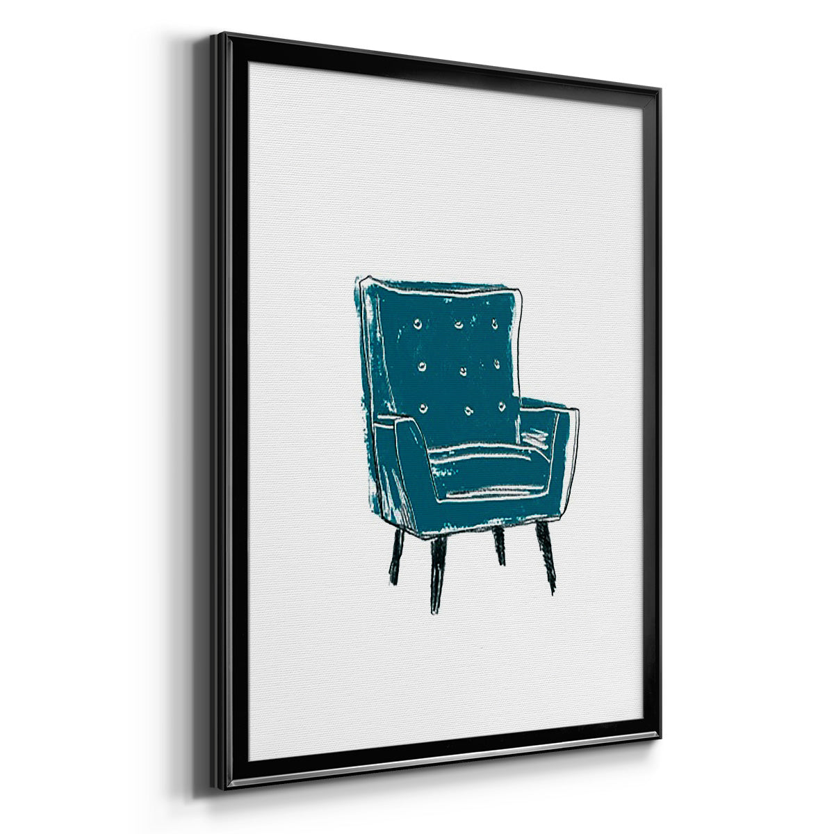 Take a Seat VII - Modern Framed Canvas Print