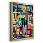 Connected Colors I - Modern Framed Canvas Print