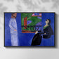 The Conversation, c. 1908-1912 - Floater Framed Canvas Print